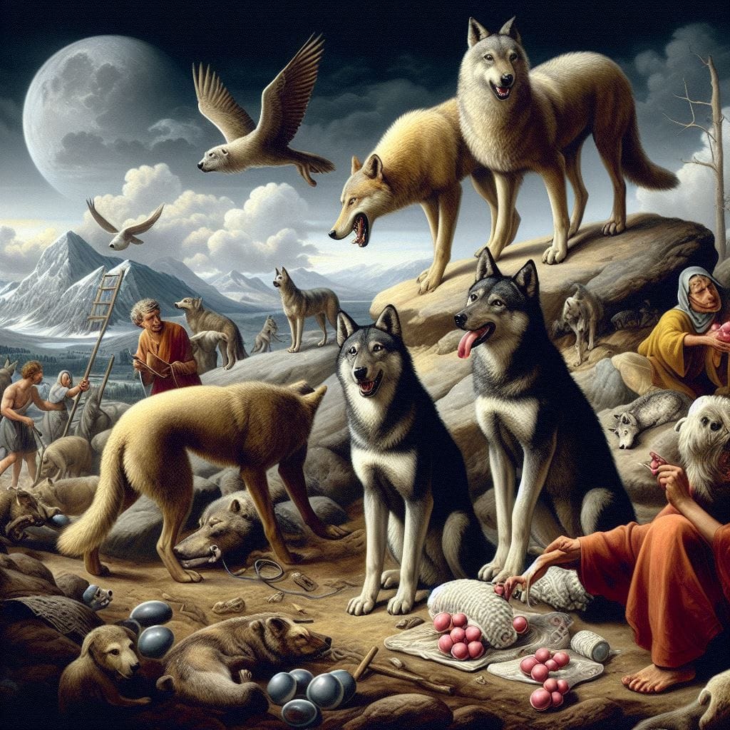 Did dogs descend from wolves?