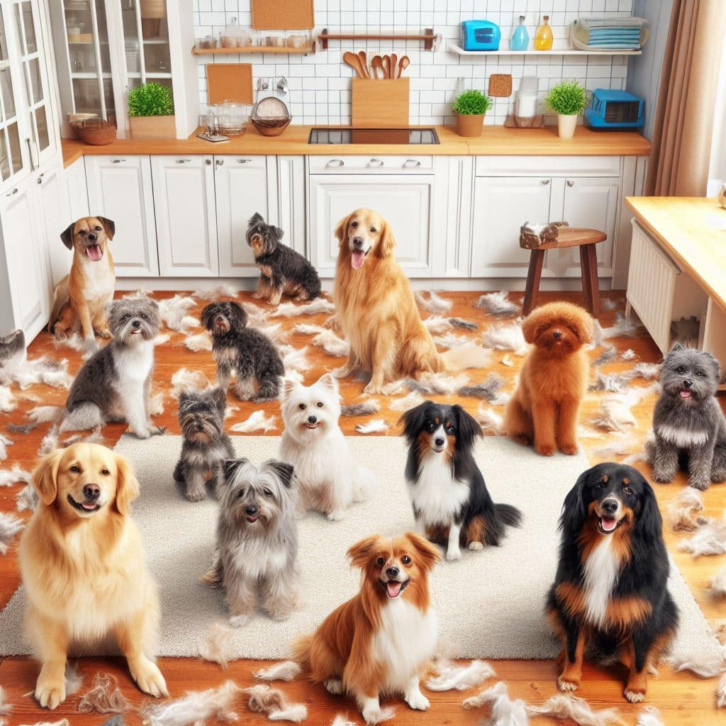 Which dogs shed the most