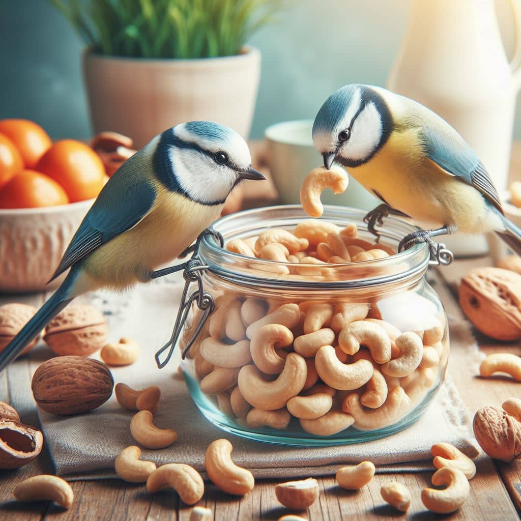 can birds eat cashews