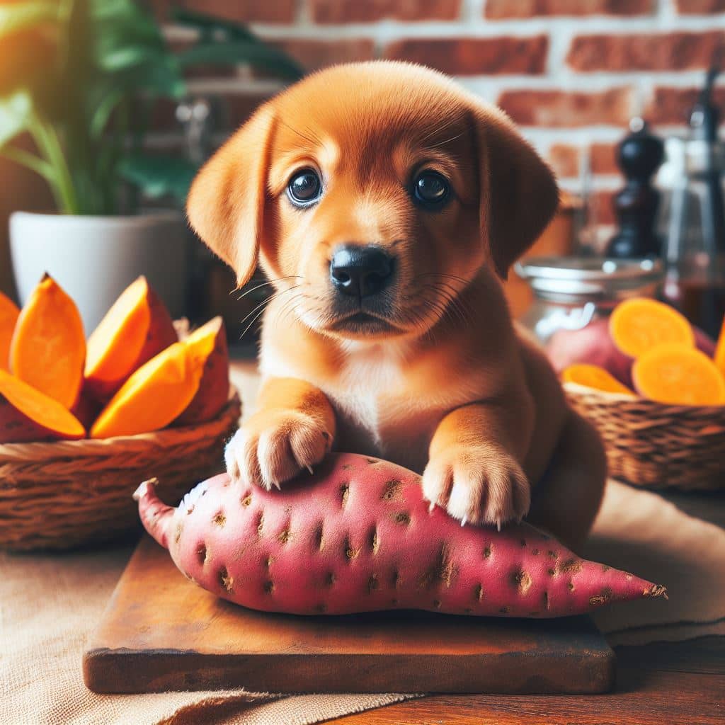 can puppies eat sweet potatoes