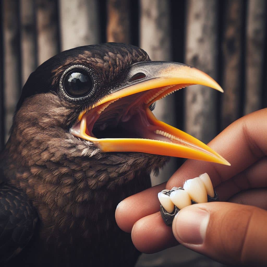 have birds got teeth