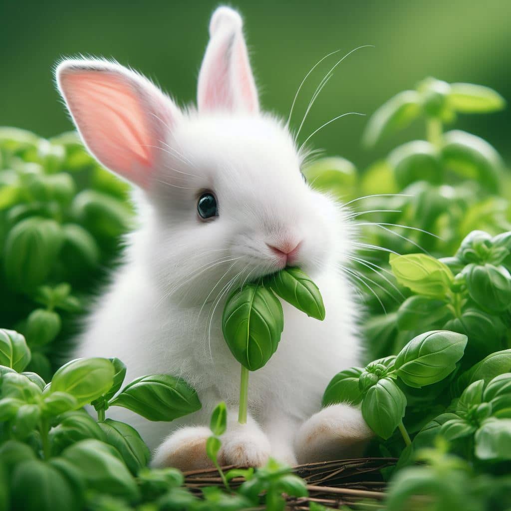 Can rabbits eat basil