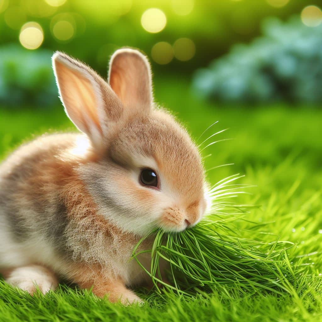 Can rabbits eat grass