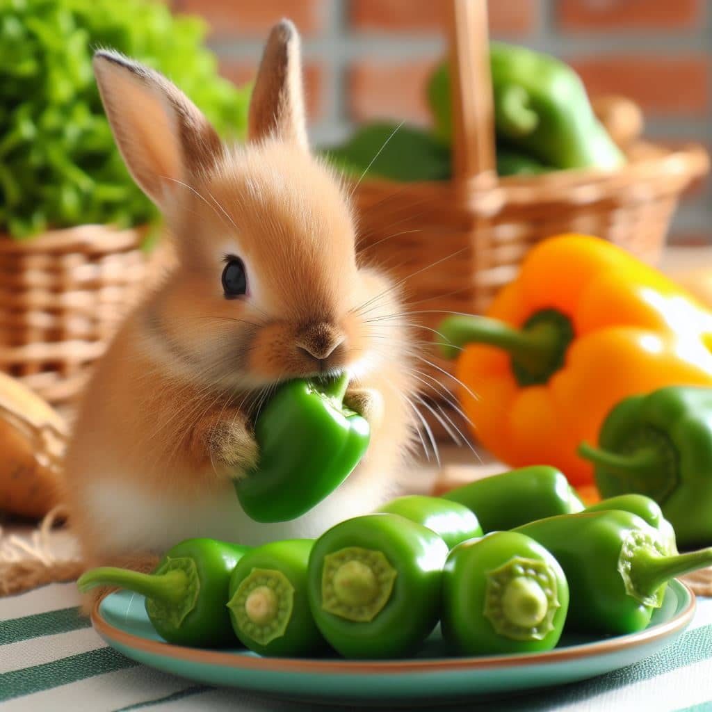 Can rabbits eat green peppers