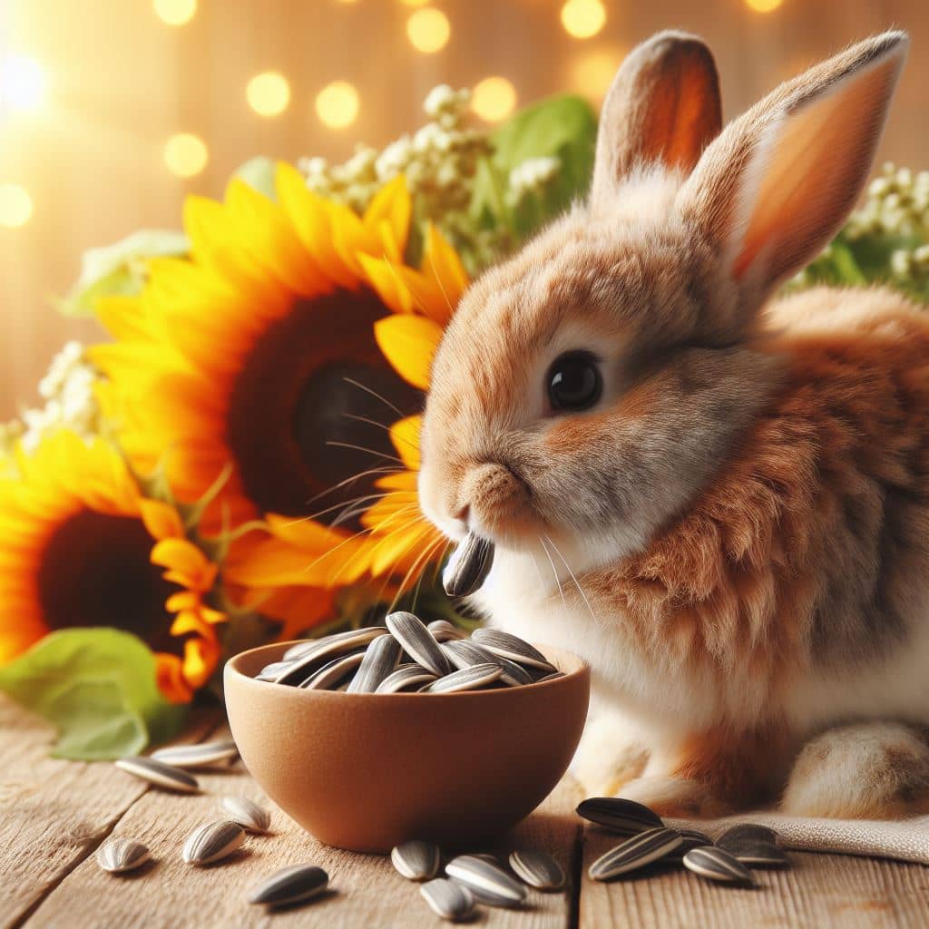 Can rabbits eat sunflower seeds
