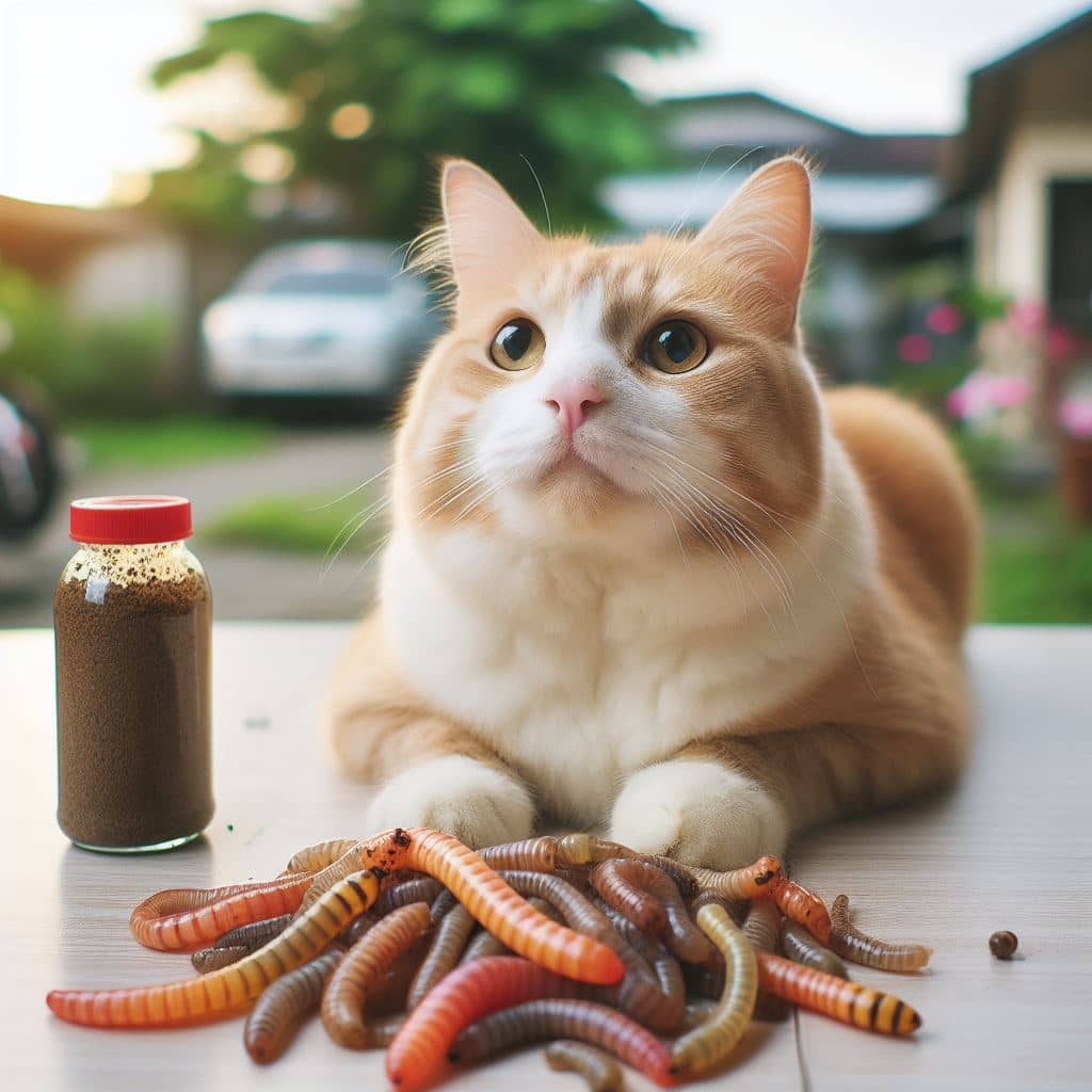 How cats get worms