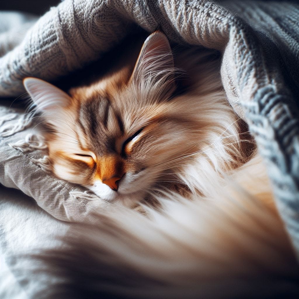 How cats sleep?