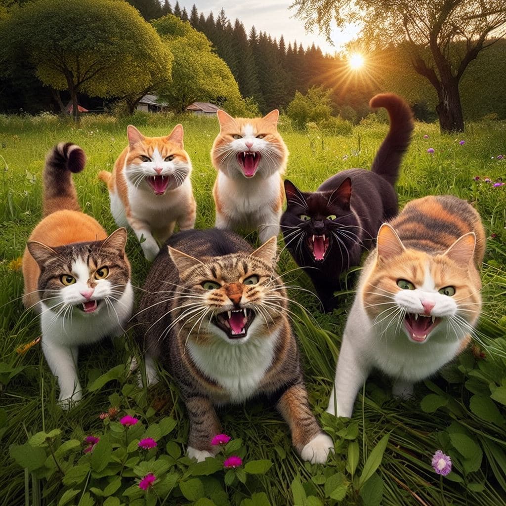 Which cats roar