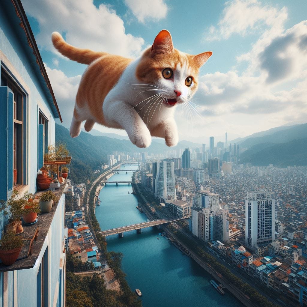 Will cats jump off a balcony?