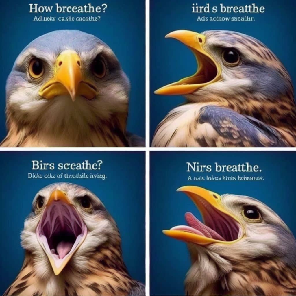 how birds breathe