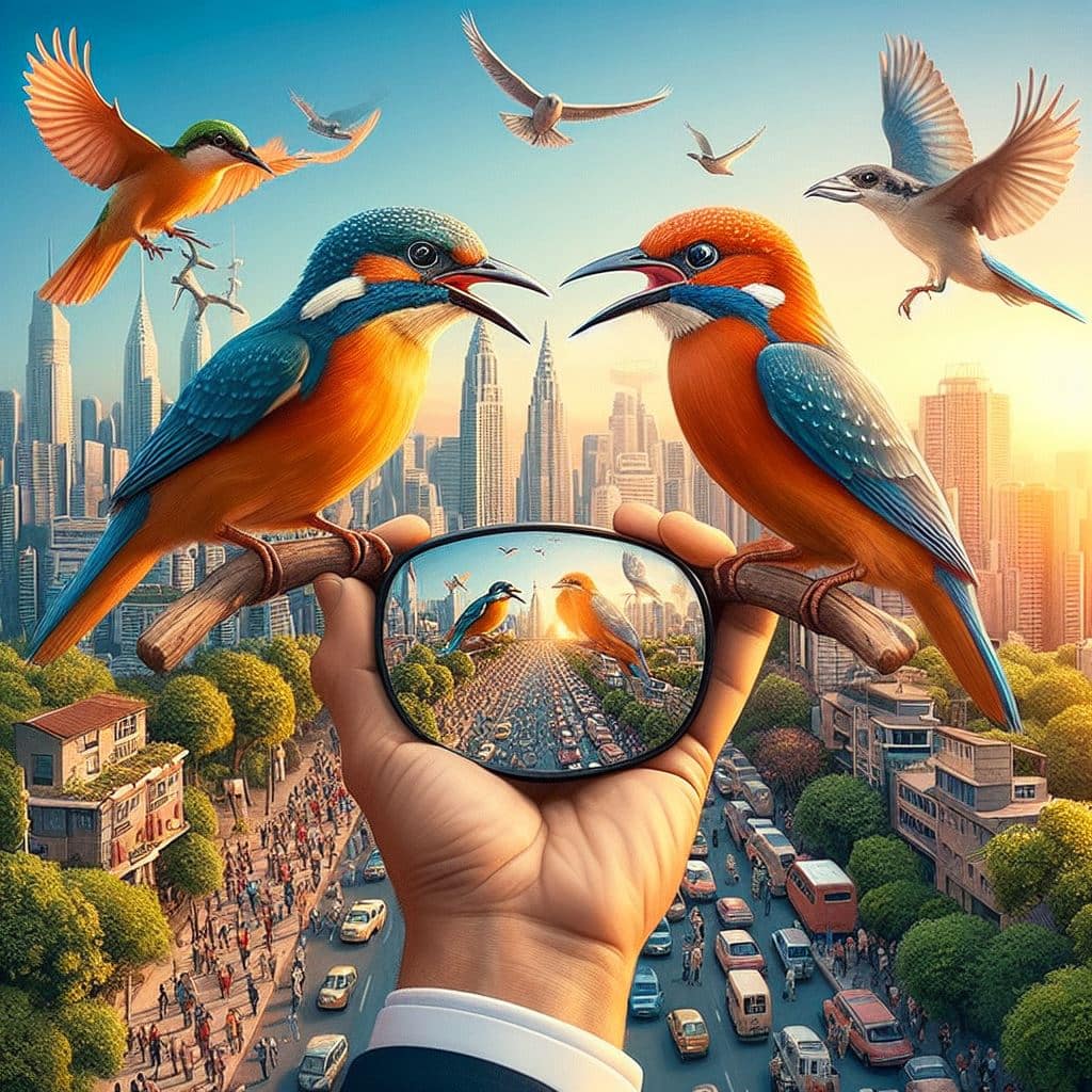 how birds see the world