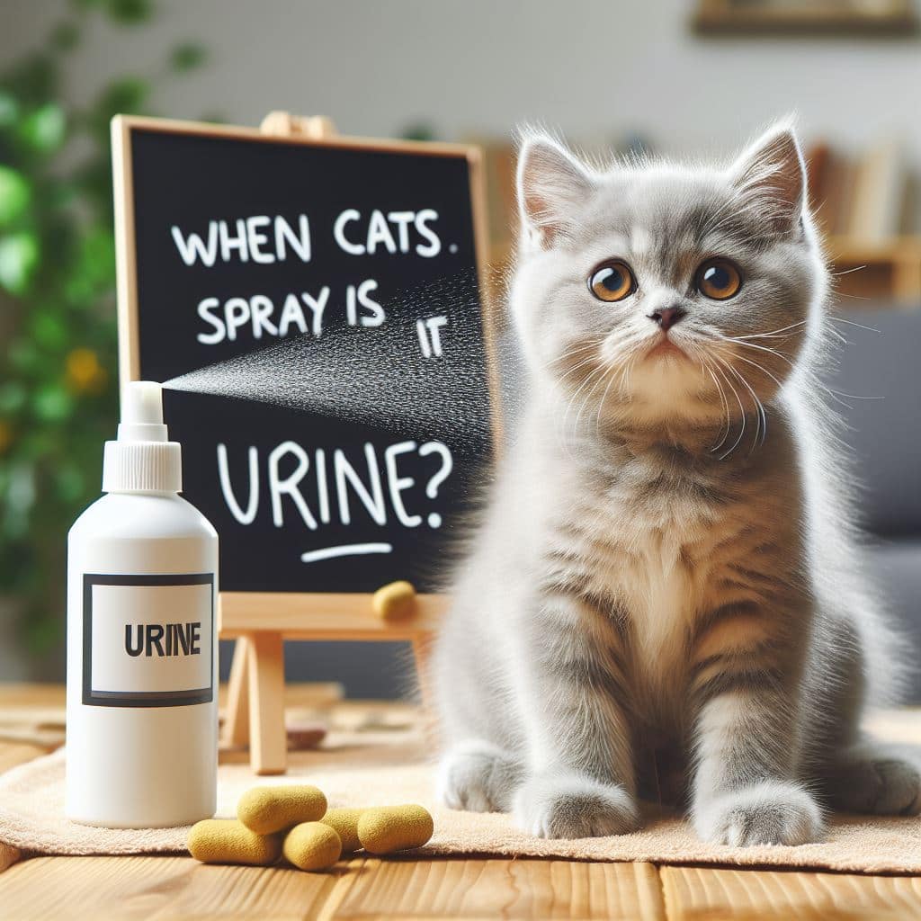 When cats spray is it urine? PetEveryday